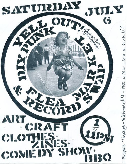 Yell Out! DIY Flea Market and punk Record Swap