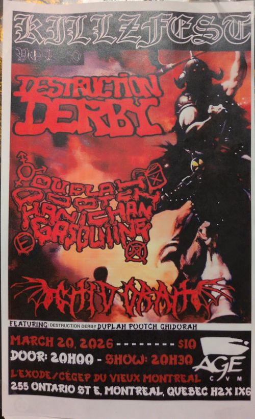 Destruction Derby + Duplah Pootch + Ghidorah