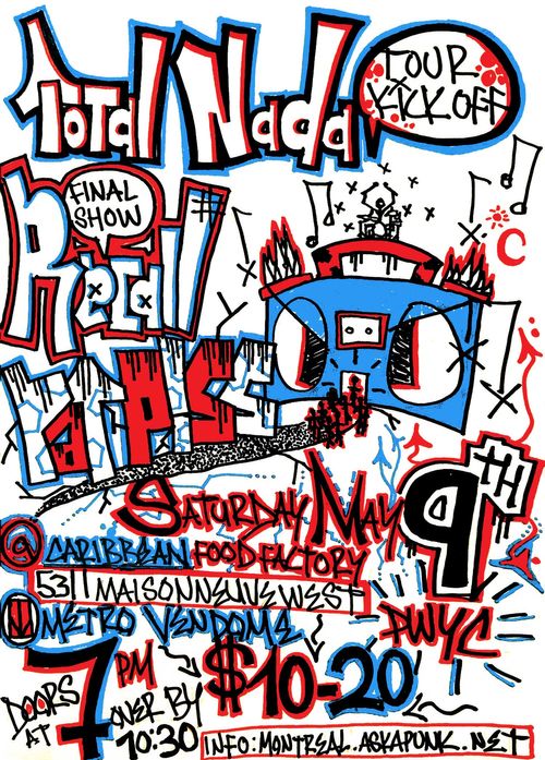 Recall (last show) + Total Nada (tour kickoff) + Ratpiss