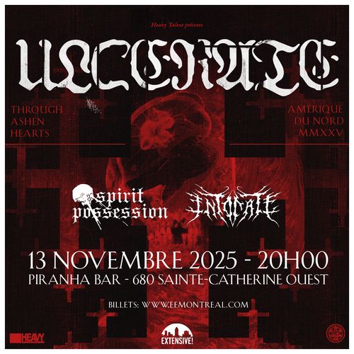 ULCERATE + SPIRIT POSSESSION + INTONATE | 13 NOVEMBRE