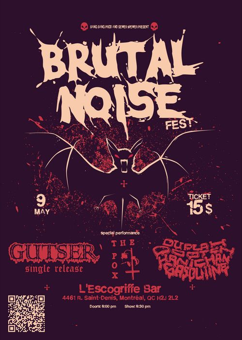 Gutser single release! w/ the Pox + Duplah Pootch Hanichan Gasoliiine 