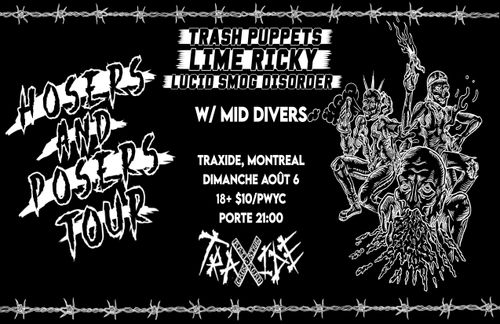 Trash Puppets / Lime Ricky / Lucid Smog Disorder / Mid Divers