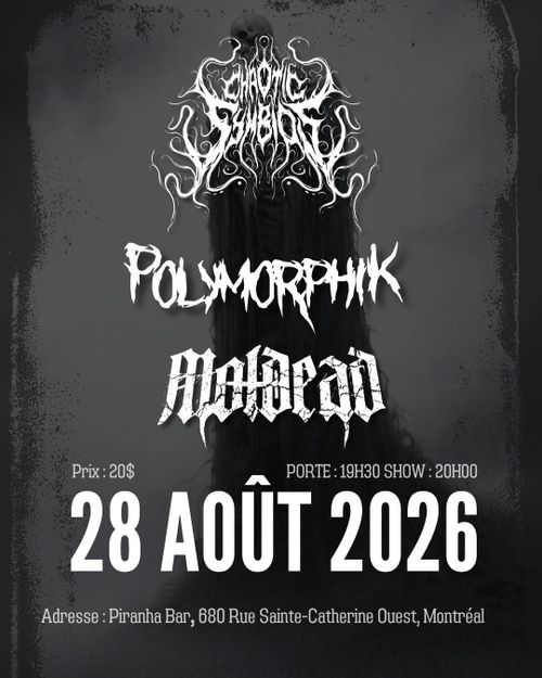 Chaotic Symbios + Polymorphik + Moldead @ Piranha Bar. Aug. 28th