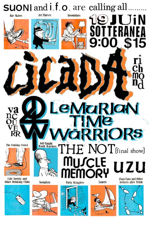 CICADA / LTW / THE NOT (LAST SHOW) / UZU / MUSCLE MEMORY