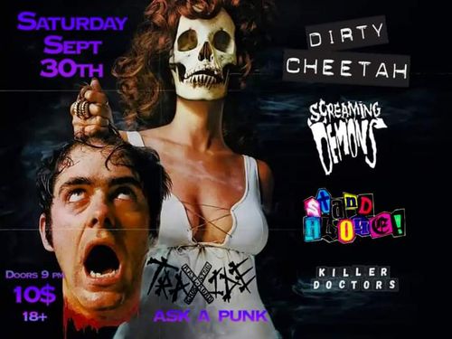 Dirty Cheetah + Screaming Demons + Stand Alone + Killer Doctors @ TRAXIDE Sept 30