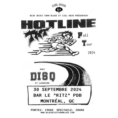 HOTLINE TNT, DISQ, LAUGHING @ BAR LE RITZ PDB