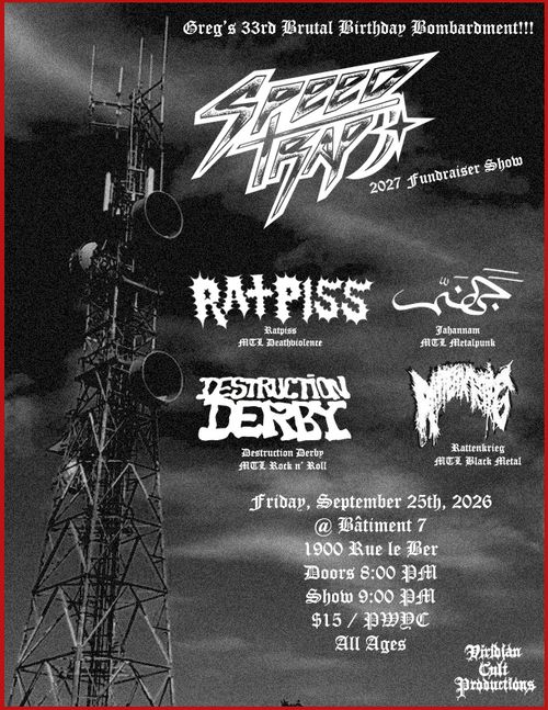 SPEEDTRAP Vol. III Fundraiser Show