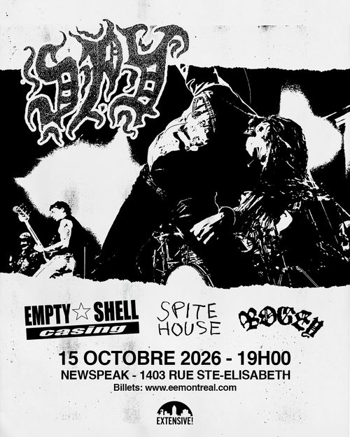 [ALL AGES] SPY (California)+ Empty Shell Casing (Texas) + Spite House (Mtl) + Bogey (mtl) @ Newspeak