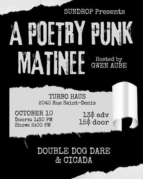 A Poetry Punk Matinee
