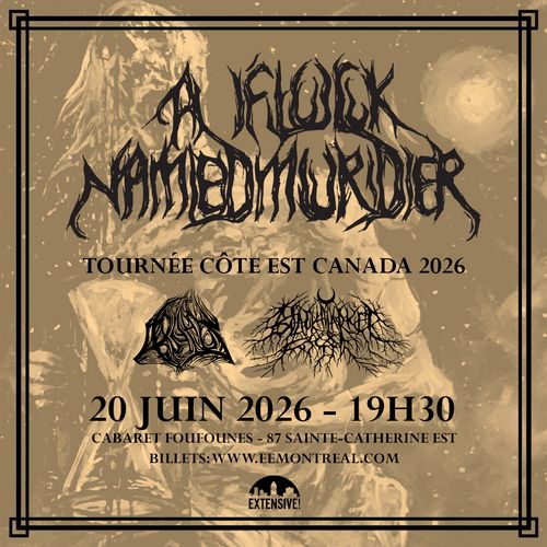 A FLOCK NAMED MURDER + ARKTHEOS + BLACK MARKET FOSSIL - 20 JUIN
