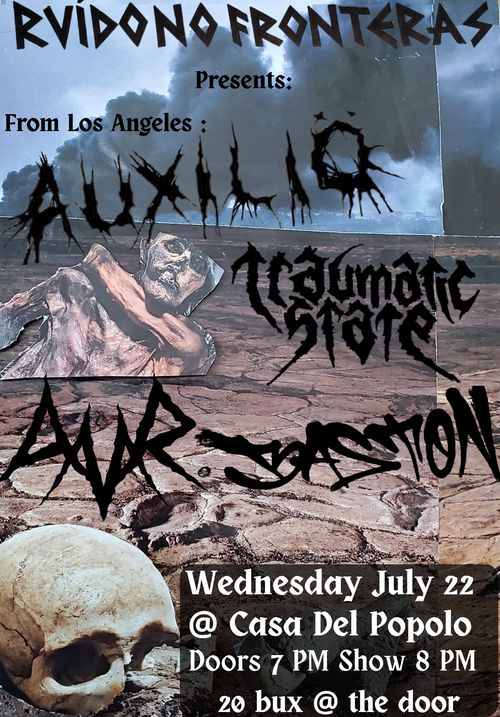 Auxiliö / Vestigio / Traumatic State / All My Rage / Baston 