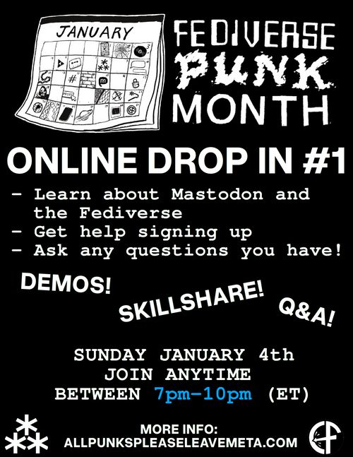 Fediverse Punk Month Online Drop In #1