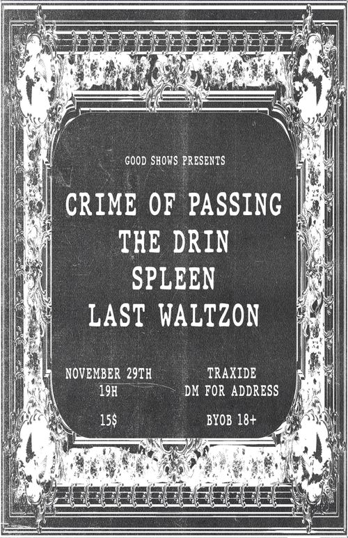 SPLEEN - CRIME OF PASSING - THE DRIN - LAST WALTZON