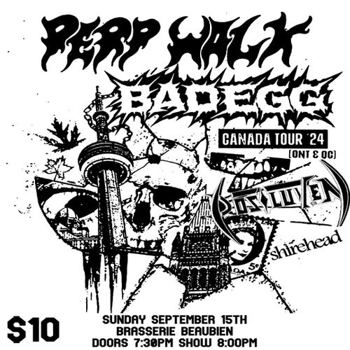 Perp Walk (Bristol) + Bad Egg (Ontario) + Postluven + Shirehead