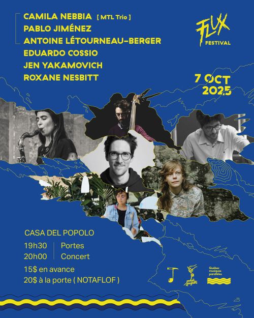 Mardi Spaghetti: Camila Nebbia trio + Eduardo Cossio + Yakamovich/Nesbitt 