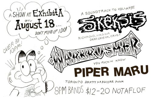 SKEKSIS (Richmond, VA) + PIPER MARU (T.O.) + Warkrusher 