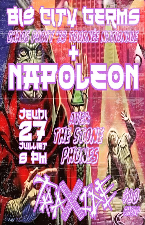 Chaos Party '23 Tour w/ Big City Germs, Napoleon, The Stone Phones