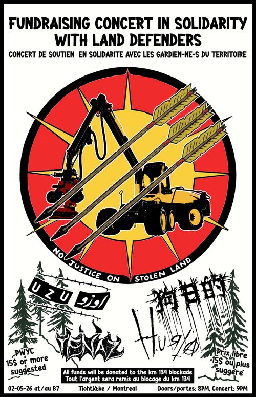 Fundraising concert in solidarity with land defenders