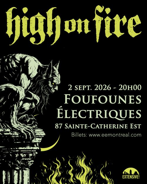HIGH ON FIRE - 2 SEPTEMBRE
