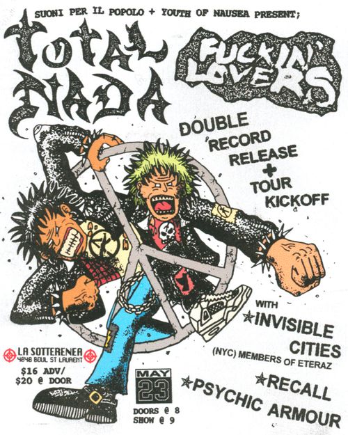 Total Nada + Fucking Lovers + Invisible Cities + Recall + Psychic Armour