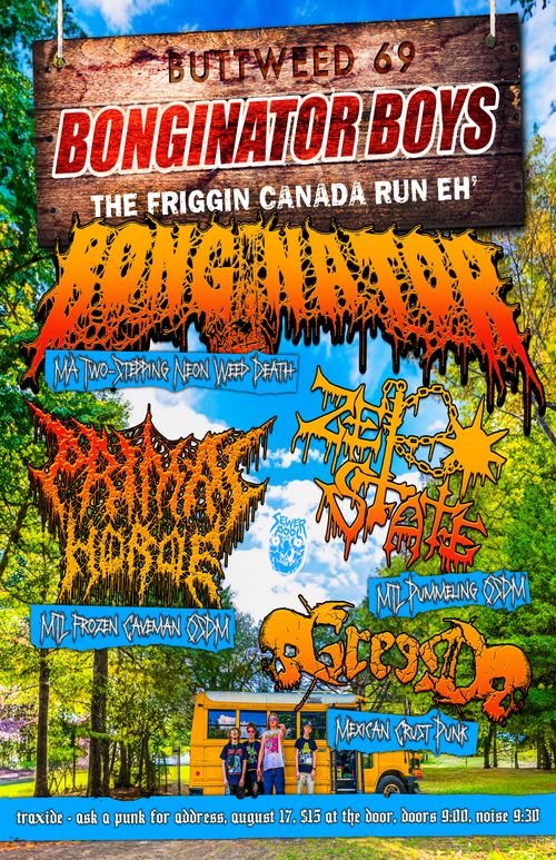 Bonginator, Primal Horde, Zero State, Greed @ Traxide August 17