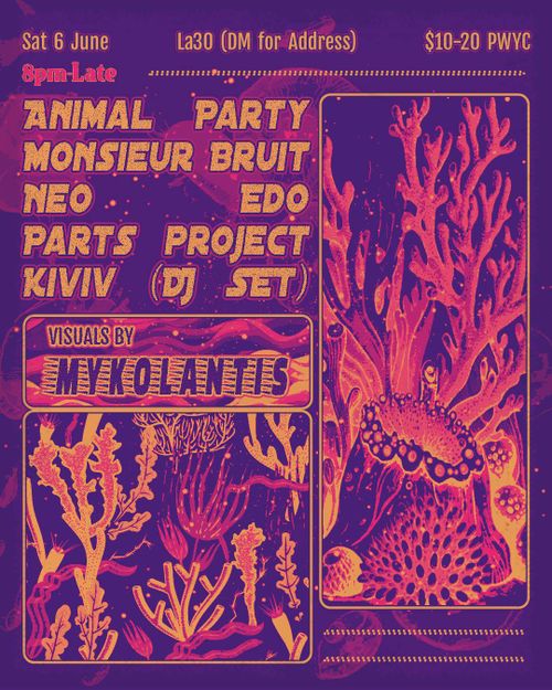 Animal Party, Monsieur Bruit, Neo Edo, Parts Project, Kiviv (DJ Set) @ La30