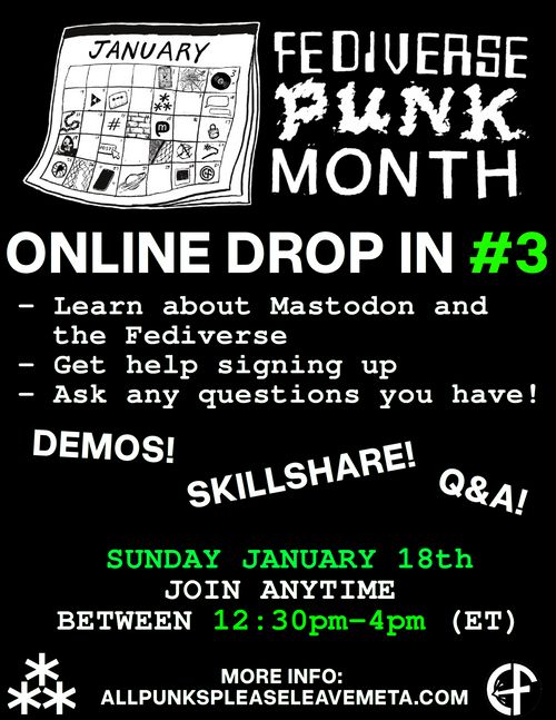 Fediverse Punk Month Online Drop In #3