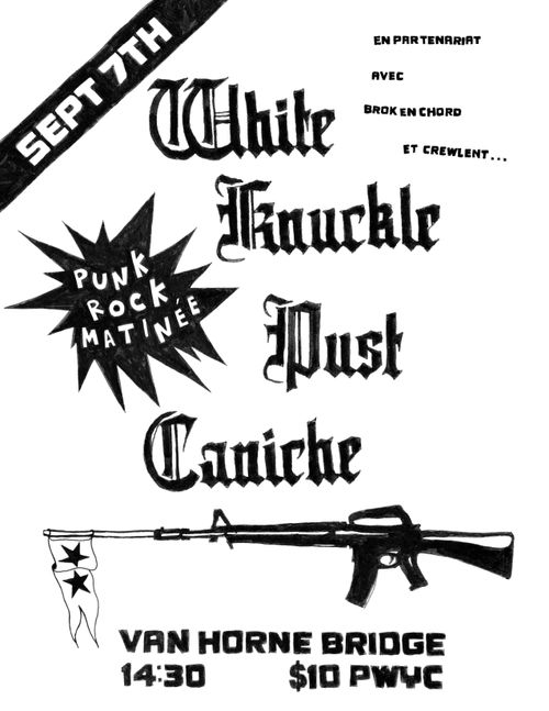 WHITE KNUCKLE + CANICHE666 + PUST