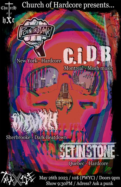 Point Blank - C.i.D.B - Wvrith - Set in Stone // Friday May 26th @ Traxide