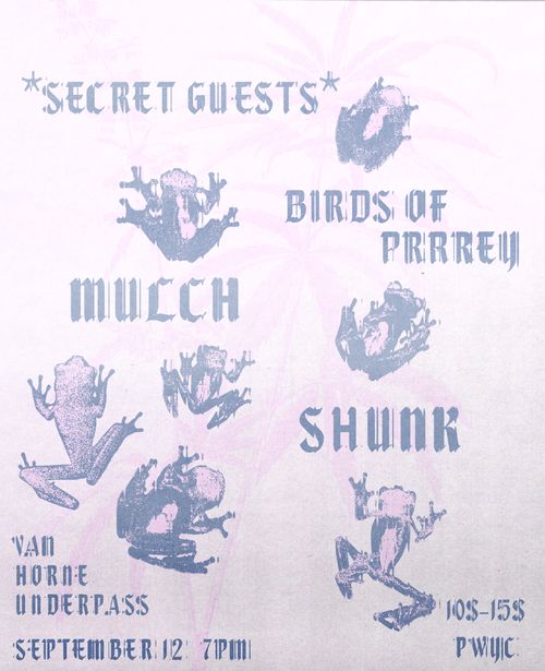 SECRET GUESTS+BIRDS OF PRRREY+MULCH+SHUNK@VAN HORNE UNDERPASS