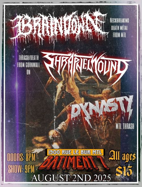 Shrapnel Wound, Dynasty Band et Braindown @ Tapage