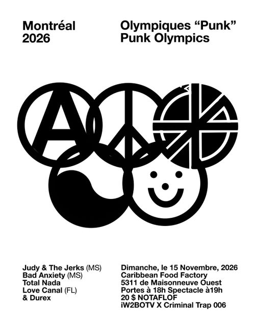 Judy & The Jerks, Bad Anxiety, Love Canal, Total Nada, Durex 