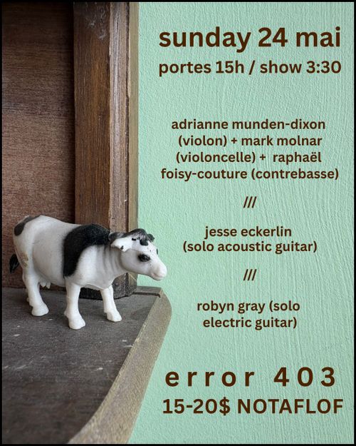 Adrienne Munden-Dixon/Mark Molnar/Raph Foisy-Couture + Jesse Eckerlin + Robyn Gray 