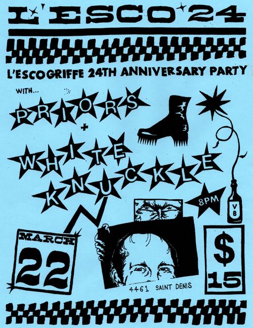 Bar L'Esco 24th Anniversary w/ Priors + Whiteknuckle