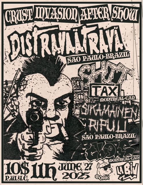 Crust Invasion AfterShow: Distraavatrava + Sikamainen Ripuli + Shit Tax + Chlore514