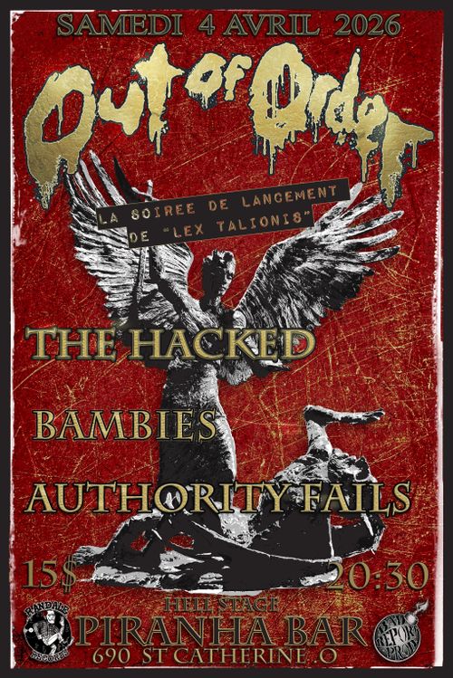 OUT OF ORDER Lancement de “LEX TALIONIS